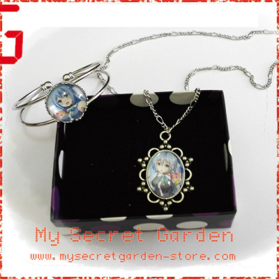 KonoSuba : God’s Blessing on this Wonderful World! この素晴らしい世界に祝福を Aqua Anime Cabochon Necklace and Bracelet Set KonoSuba : God’s Blessing on this Wonderful World! この素晴らしい世界に祝福を Aqua Anime Cabochon Necklace and Bracelet Set